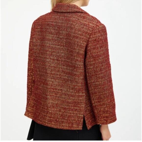 Smythe Double-Breasted metallic Tweed Blazer sz 6 - Picture 3 of 9